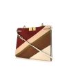 Fendi Peekaboo pouch in red, pink, beige and brown foal and cream color leather - 00pp thumbnail
