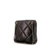 Bolso para llevar al hombro Chanel Vintage en cuero acolchado negro - 00pp thumbnail