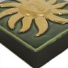Mithé Espelt, "Sun" chest, in embossed and glazed earthenware, crackled gold, oak base, around 1955 - Detail D3 thumbnail