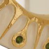 Mithé Espelt, large and rare "Soleil" mirror, in embossed and glazed earthenware, crackled gold and crystallized glass, of 1975 - Detail D2 thumbnail