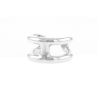 Anello Hermès Osmose modello piccolo in argento - 00pp thumbnail