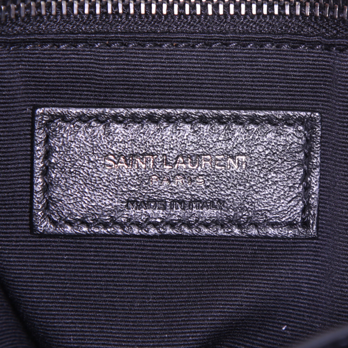 Borsa a tracolla Saint Laurent Niki modello medio in pelle nera simil coccodrillo - Detail D4