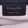 Dior Saddle handbag in blue monogram canvas Oblique and blue leather - Detail D4 thumbnail