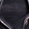 Yves Saint Laurent Muse Two large model handbag in black glittering leather and black suede - Detail D3 thumbnail