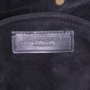 Yves Saint Laurent Muse Two large model handbag in black glittering leather and black suede - Detail D4 thumbnail