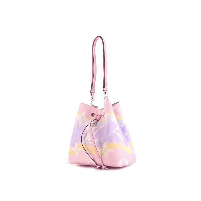 EUC Louis Vuitton NeoNoe BB Epi Rose Pink Satchel Crossbody Bucket Bag