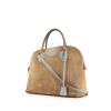 Hermès Bolide 35 cm handbag in beige and light blue bicolor doblis calfskin - 00pp thumbnail