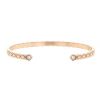 Bracelet ouvert Chanel Coco Crush petit modèle en or rose et diamants - 00pp thumbnail