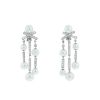 Chanel Baroque large model earrings for non pierced ears in white gold,  diamonds and pearls - 00pp thumbnail