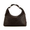Gucci Vintage handbag in brown leather - 360 thumbnail