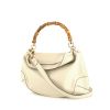 Gucci Bamboo handbag in beige leather and bamboo - 00pp thumbnail