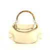 Gucci Bamboo handbag in beige leather and bamboo - 360 thumbnail