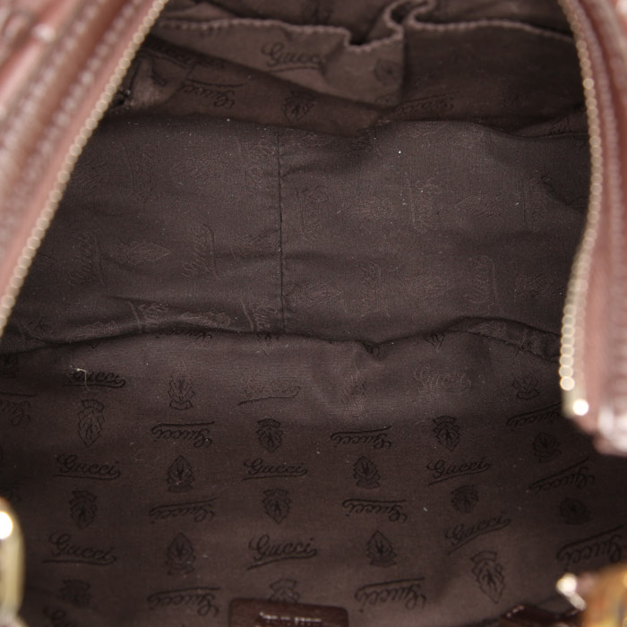 Borsa Gucci   in pelle marrone - Detail D2