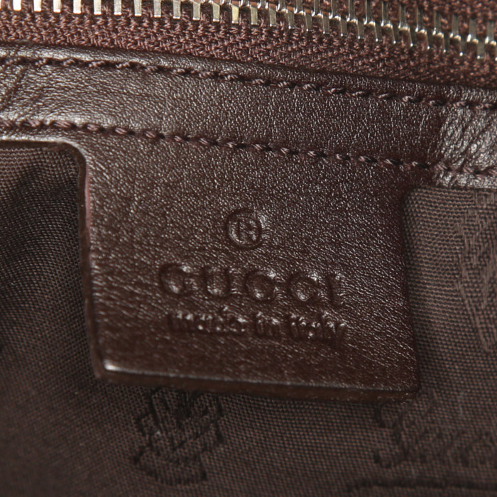 Sac à main Gucci   en cuir marron - Detail D3