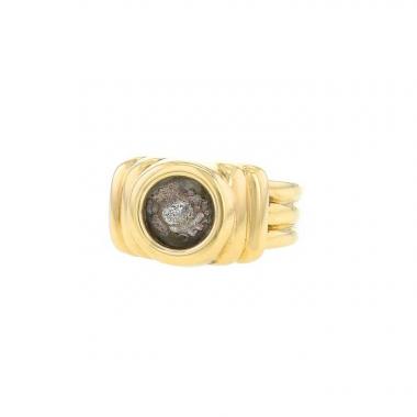 Bague Bulgari Monete en or jaune et argent