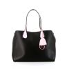 Dior Dior Addict cabas shopping bag in black and varnished pink leather - 360 thumbnail