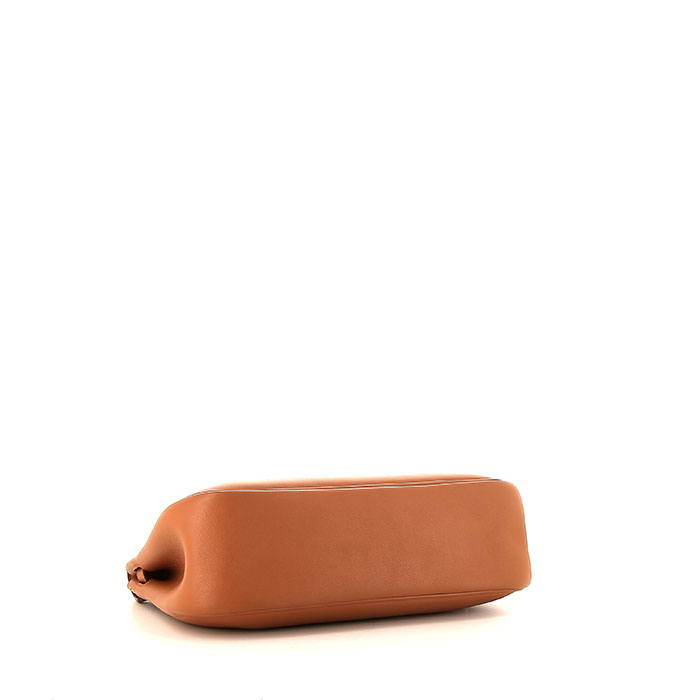 Hermès Berline shoulder bag in gold Swift leather - Detail D5