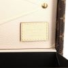 Bauletto Louis Vuitton Malle Fleurs in tela monogram cerata e pelle naturale - Detail D2 thumbnail