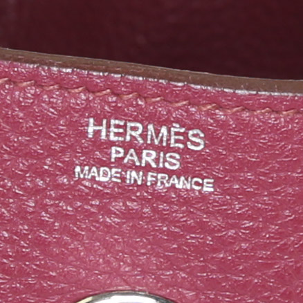 Borsa Hermes Lindy in pelle togo - Detail D4