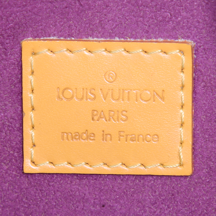 Louis Vuitton Jasmin handbag in yellow epi leather - Detail D3