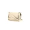 Prada pouch in off-white leather saffiano - 00pp thumbnail