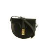 Borsa a tracolla Celine 16 modello piccolo in pelle nera - 360 thumbnail