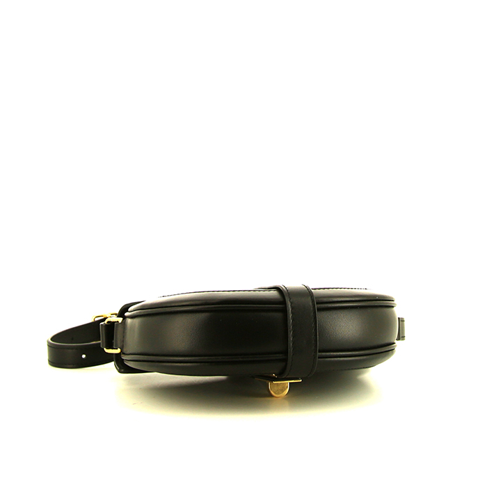 Celine 16 small model shoulder bag in black leather - Detail D4