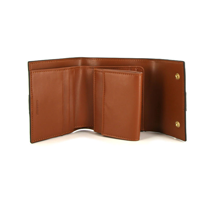 Portefeuille Celine en toile Triomphe marron et cuir marron - Detail D1