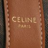 Billetera Celine en tejido "Triomphe" marrón y cuero marrón - Detail D2 thumbnail