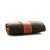 Celine wallet in brown "Triomphe" canvas and brown leather - Detail D3 thumbnail