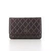 Chanel Wallet on Chain shoulder bag in purple quilted leather - 360 thumbnail