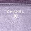 Chanel Wallet on Chain shoulder bag in purple quilted leather - Detail D4 thumbnail