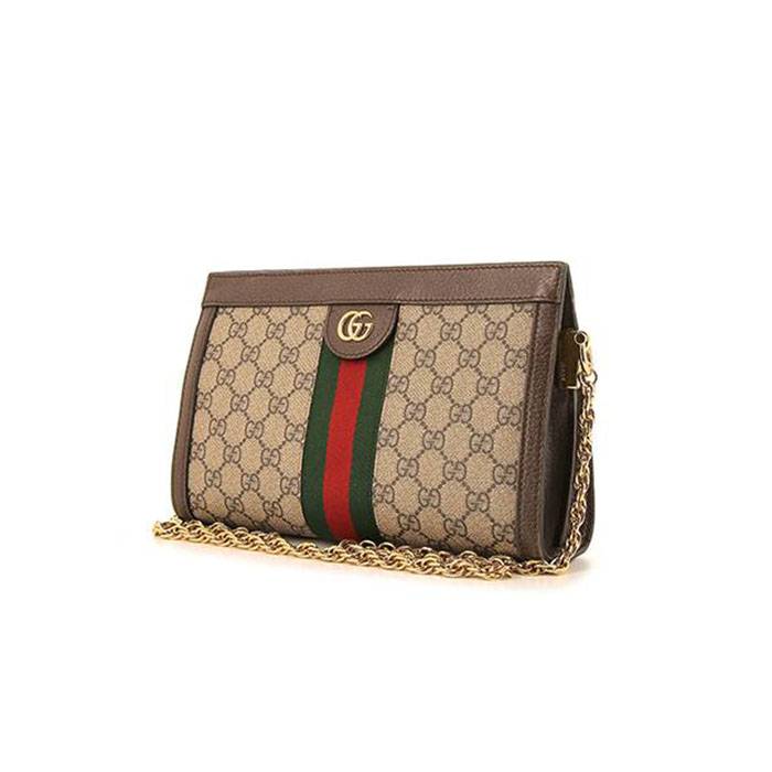 Gucci Ophidia Square Shoulder Bag in Brown