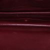 Pochette Hermès Faco en cuir box tricolore rouge bordeaux et bleu - Detail D2 thumbnail