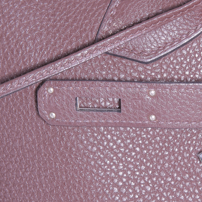 Hermes Birkin 40 cm handbag in brown togo leather - Detail D4