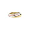 Cartier Trinity Semainier 1970's ring in yellow gold,  pink gold and white gold - 00pp thumbnail