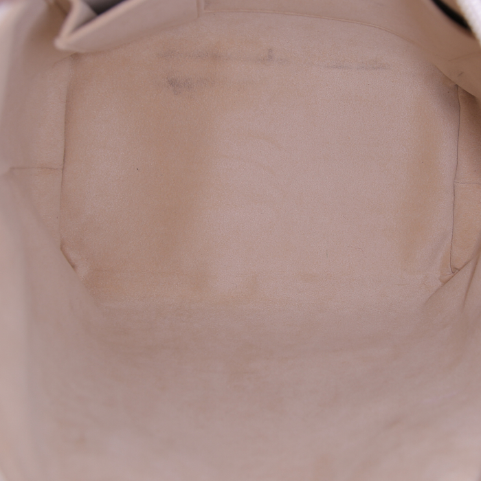 Borsa Louis Vuitton Saleya in tela a scacchi e pelle naturale - Detail D2