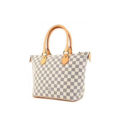 Borsa Louis Vuitton Saleya in tela a scacchi e pelle naturale