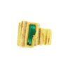 Vintage ring in yellow gold and emerald - 00pp thumbnail