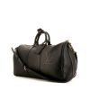 Bolsa de viaje Louis Vuitton Keepall 45 en cuero Monogram negro - 00pp thumbnail