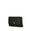 Borsa a tracolla Chanel Wallet on Chain in pitone nero - 00pp thumbnail