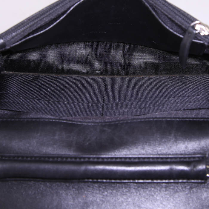 Borsa a tracolla Chanel Wallet on Chain in pitone nero - Detail D2