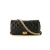 Chanel  Pochette clutch-belt  in black quilted leather - 360 thumbnail