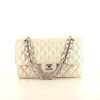 Chanel Timeless handbag in white quilted iridescent leather - 360 thumbnail
