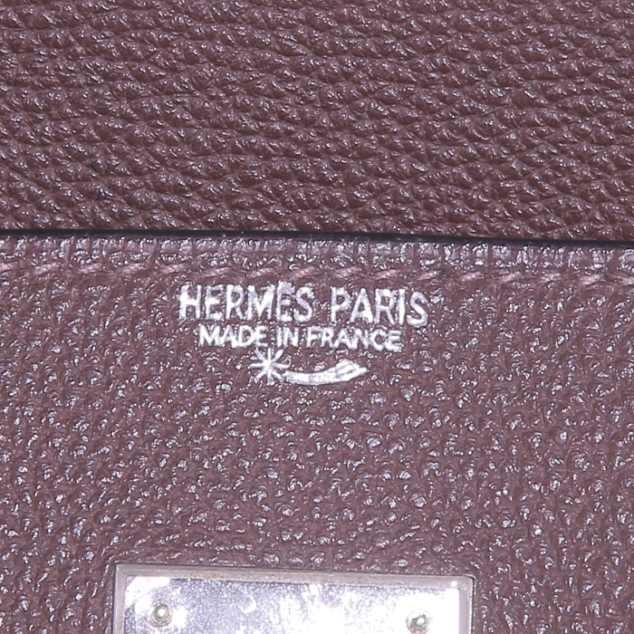 Borsa Hermes Birkin 30 cm in pelle togo marrone - Detail D3