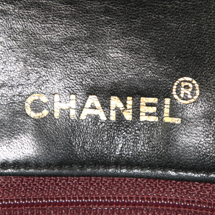 Chanel Timeless Mini shoulder bag in black quilted leather - Detail D3