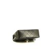 Chanel Timeless Mini shoulder bag in black quilted leather - Detail D4 thumbnail