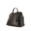 Bolsa de viaje Hermès Bolide 45 cm en cuero granulado negro - 00pp thumbnail