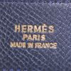 Hermès Ceinture H en cuero Courchevel azul - Detail D2 thumbnail