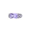 Mauboussin Ma Princesse d'Amour ring in white gold,  diamonds and amethysts - 00pp thumbnail